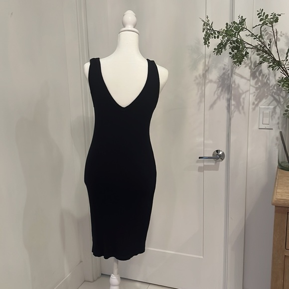 Michael Lauren Akira V-neck dress navy blue - Picture 5 of 5